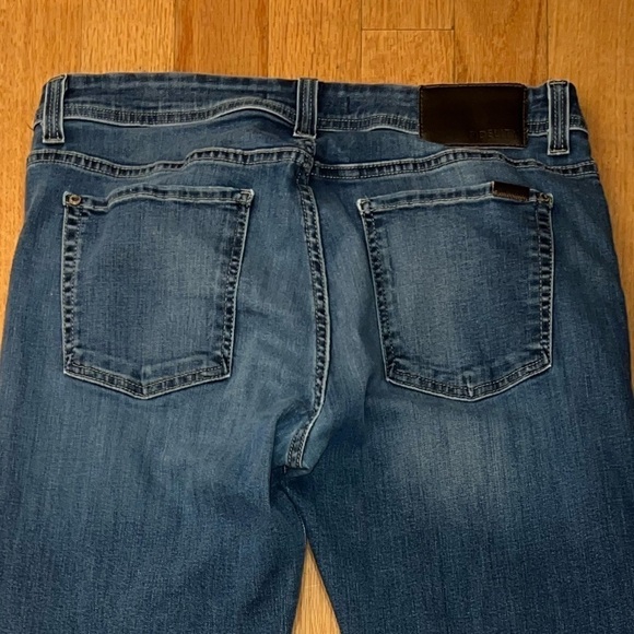 Fidelity Jimmy Cathedral Medium Blue Stretch Denim Straight Leg Jeans Size 34 - Picture 10 of 14